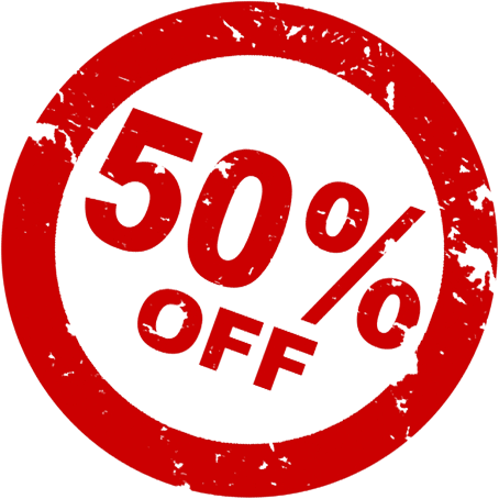 March 50% off